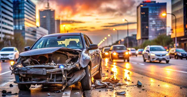 Acidente em Palm Beach causa fechamento de pista