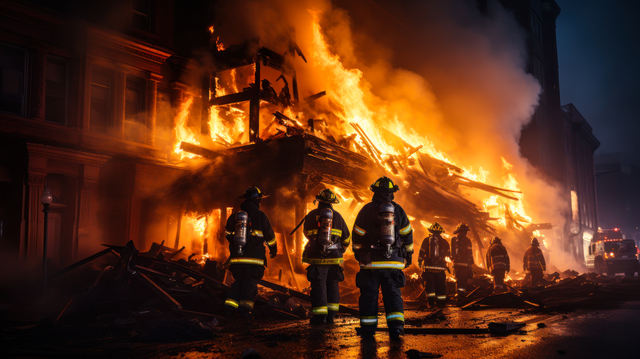 Resgate dos bombeiros extingue incêndio em galpão em Hollywood