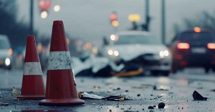 Okeechobee Blvd. no sentido leste, perto da South Dixie Hwy. reabre após acidente com vários veículos