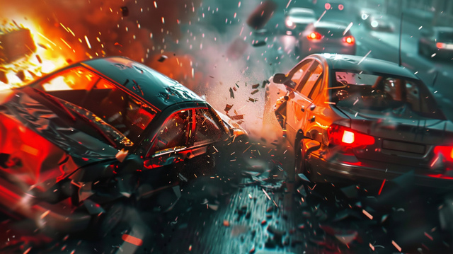 Parte da Collier Blvd. fechada devido a um acidente envolvendo dois veículos