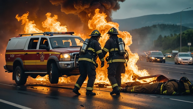 Bombeiros extinguem incêndio no telhado de uma Dunkin' em Ocala