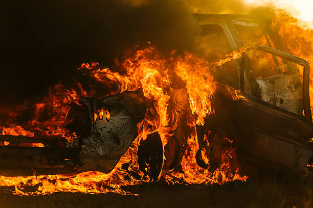 Caminhão pega fogo após acidente na I-75 no condado de Columbia, sem feridos