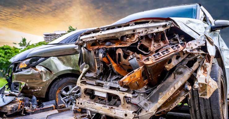 Acidente com incêndio deixa dois feridos em Tampa