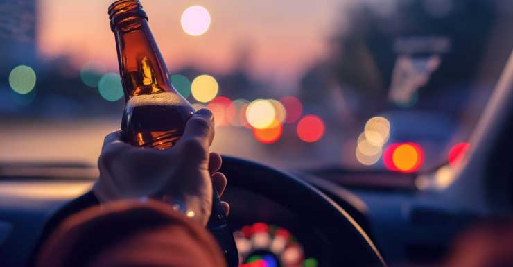 Homem de Cape Coral é preso por dirigir embriagado após bater em garagem, carros e caixas de correio.