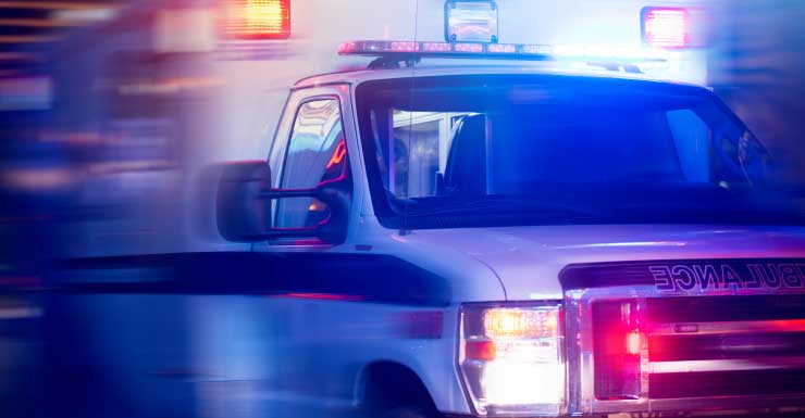 Policial de Sebring é levado ao hospital após viatura ser atingida em acidente com três veículos