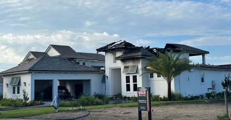“Triste por quem construiu” Vizinhos reagem à destruição parcial de casa após incêndio em St. Augustine