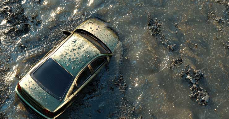 1 morto após carro ser encontrado submerso em canal em Palm Beach