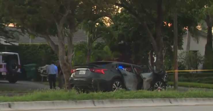 Motorista em estado crítico após colidir com viatura do Xerife de Miami-Dade