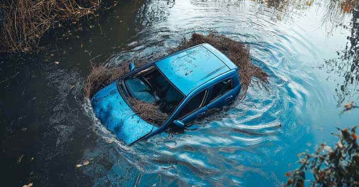Mulher morre após SUV atravessar guarda-corpo e cair em canal de Boca Raton