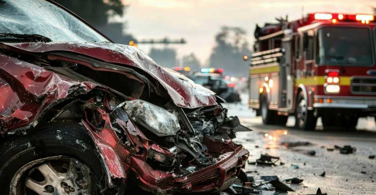 Patrulheiros investigam acidente fatal em Zephyrhills