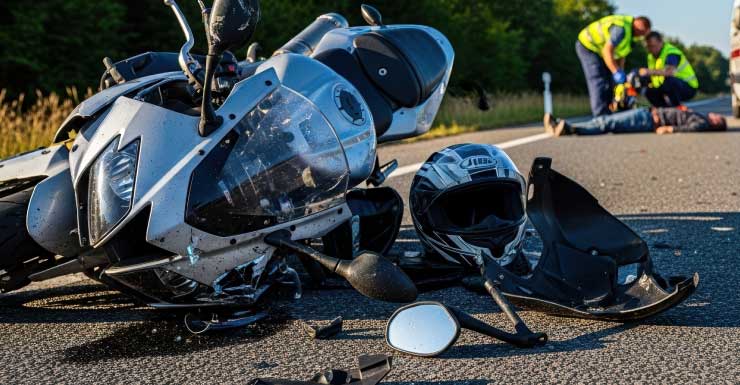 Acidente de motocicleta com feridos é registrado na Avenida Barrancas, em Pensacola