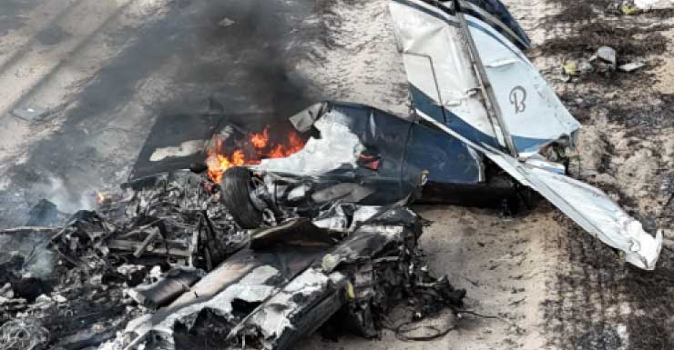 Avião com 3 pessoas a bordo cai em plantação de amendoim na Flórida; nenhum sobrevivente encontrado, diz LCSO