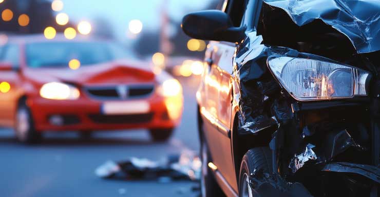 Carro atravessa canteiro central na Ponte Hathaway
