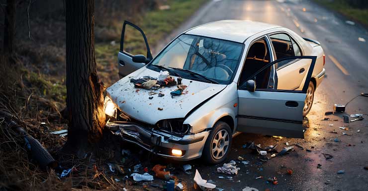 Homem de Chiefland morre após colidir com árvore no condado de Levy