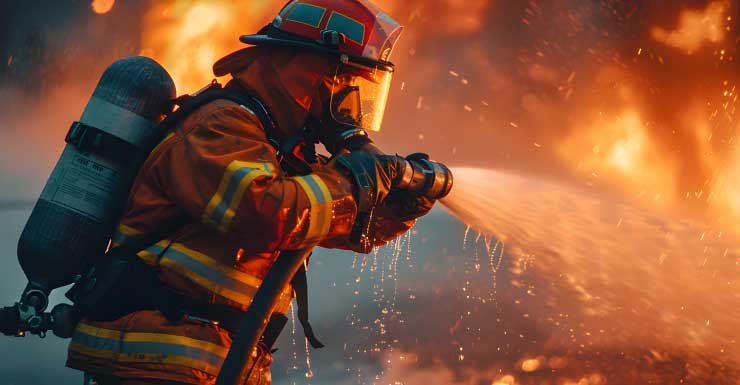 Equipe resgata cachorro preso em incêndio residencial em Clearwater