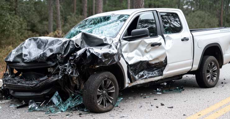 Homem de Ocala morre após caminhonete colidir contra árvores e capotar em Marion County
