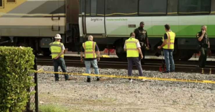 Homem morre após ser atropelado por trem Brightline em Oakland Park; NE 38th St. fechada na 12th Ave.