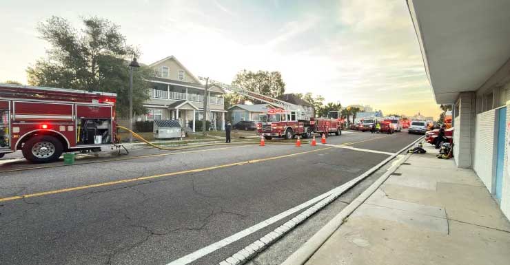 Uma pessoa hospitalizada após incêndio em apartamento em Clearwater