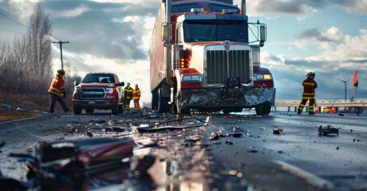 Acidente em Lehigh Acres envolvendo caminhão deixa pelo menos 1 ferido