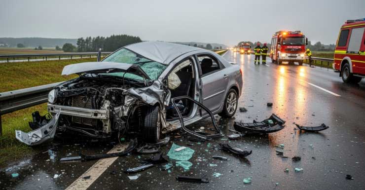 Dois ficam gravemente feridos em acidente no Condado de Escambia na Highway 29 após motorista avançar o sinal vermelho.