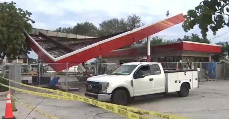 Acidente com capotamento e incêndio em posto de Hialeah deixa motorista com ferimentos leves