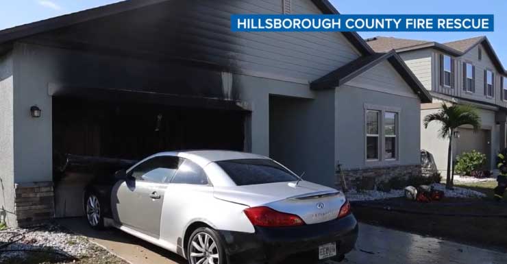 Cão morre em incêndio residencial em Hillsborough County