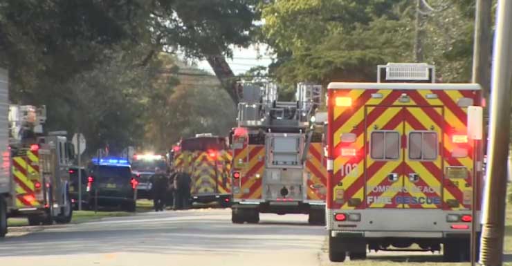 Equipe combate incêndio em armazém em Pompano Beach; ninguém se feriu