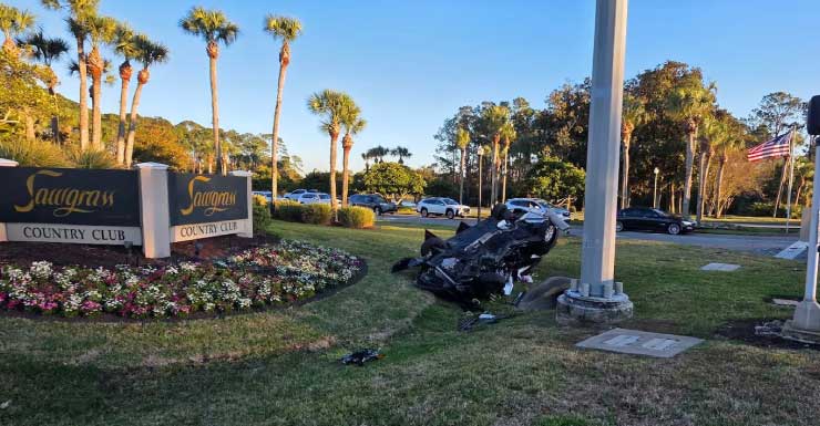 Grave acidente em Ponte Vedra Beach nesta tarde