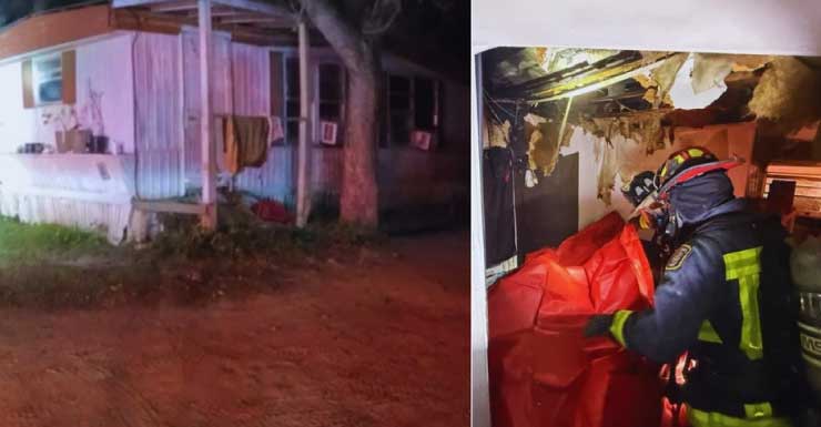 Incêndio em casa móvel na 50th Avenue, no Condado de Escambia, foi causado por problema elétrico