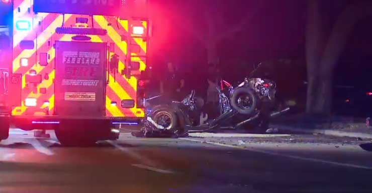 Pelo menos 1 pessoa fica ferida em acidente de capotamento em Coral Springs