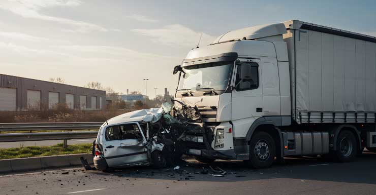 Acidente envolvendo caminhão-tanque interdita pistas oeste da I-595 em Davie