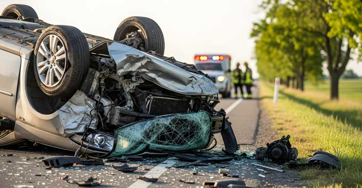 Homem do Condado de Bradford morre em acidente de carro