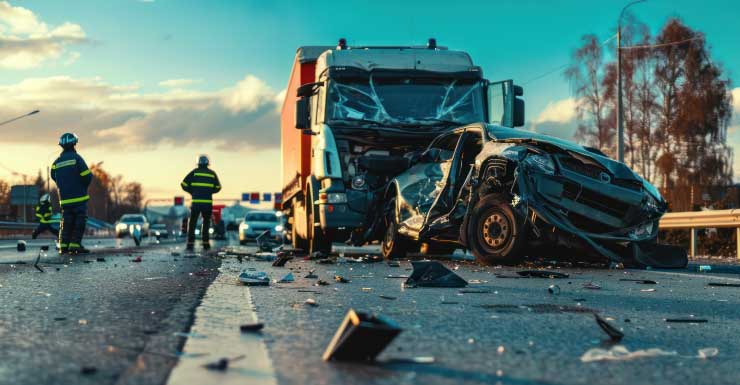 Motorista morre após Honda Civic bater na traseira de caminhão na Pine Avenue em Ocala