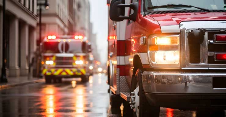 Transporte médico pega fogo no Condado de Orange, dizem autoridades