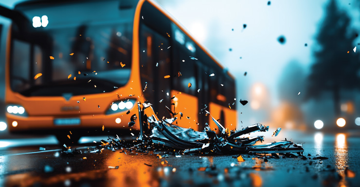 6 pessoas ficam feridas após colisão envolvendo ônibus e carro em Miami Shores