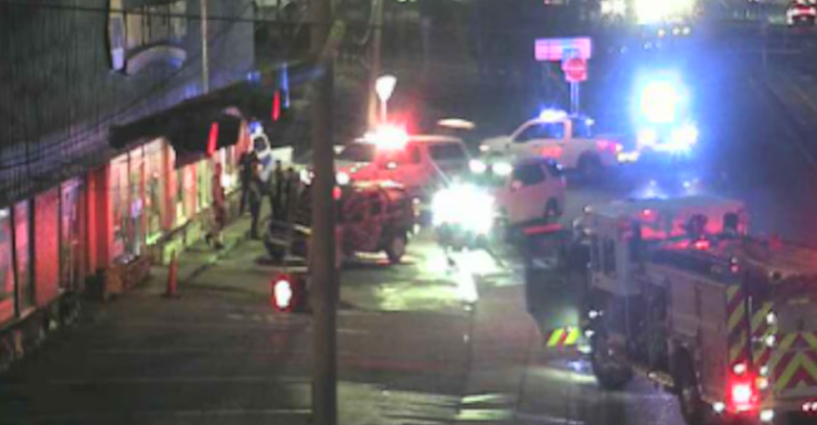 Veículo pega fogo em Panama City
