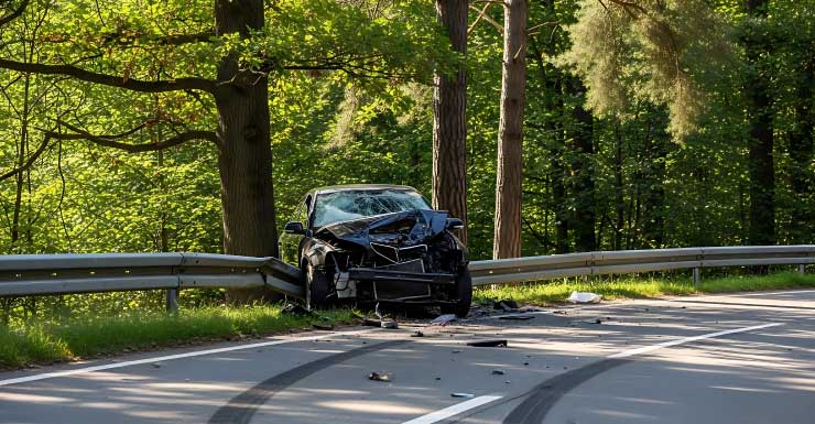 2 residentes do Texas mortos em acidente de veículo único na I-10 no Condado de Okaloosa.