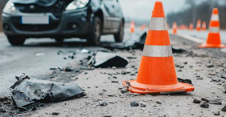 Acidente fecha 3 faixas na I-4 sentido leste na Princeton Street.