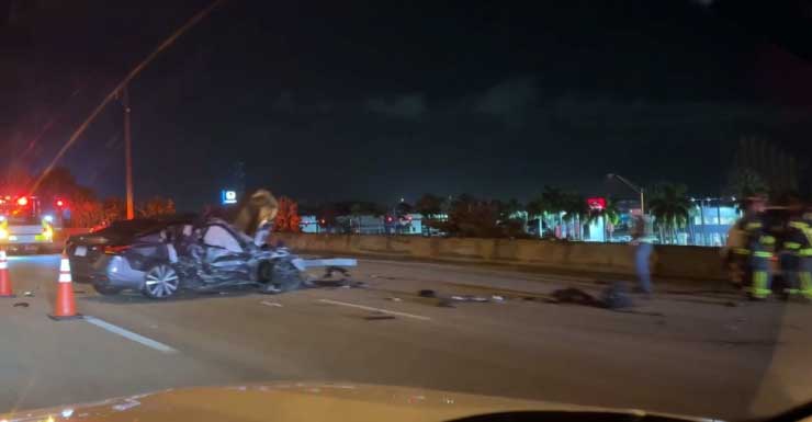 Adolescente morre após acidente envolvendo vários veículos que fecha a I-95 durante a madrugada em Riviera Beach
