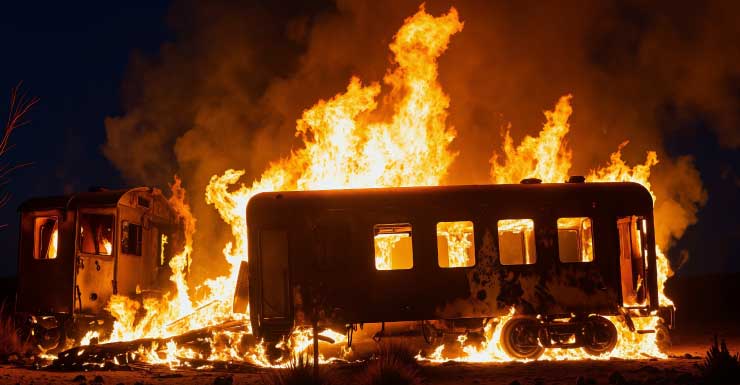 Mulher e cachorro são resgatados de incêndio em casa móvel no Condado de Collier.