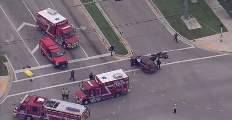 1 morto em acidente envolvendo SUV e motocicleta em Coral Springs, diz a polícia