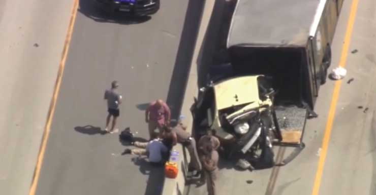 2 policiais da FHP hospitalizados após acidente na Turnpike em Northwest Miami-Dade.