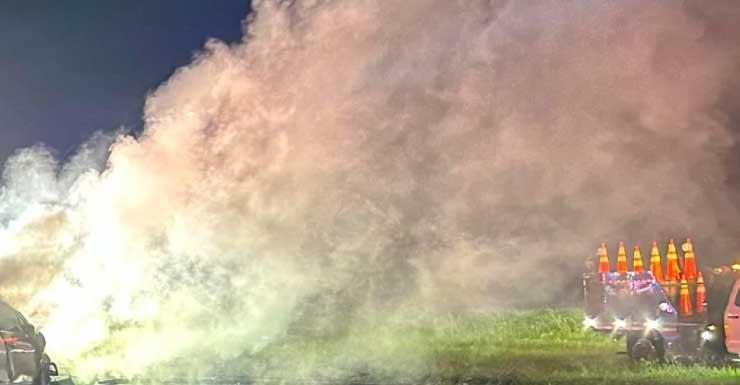Acidente com quatro veículos fecha a I-95 no sentido norte no Condado de Martin