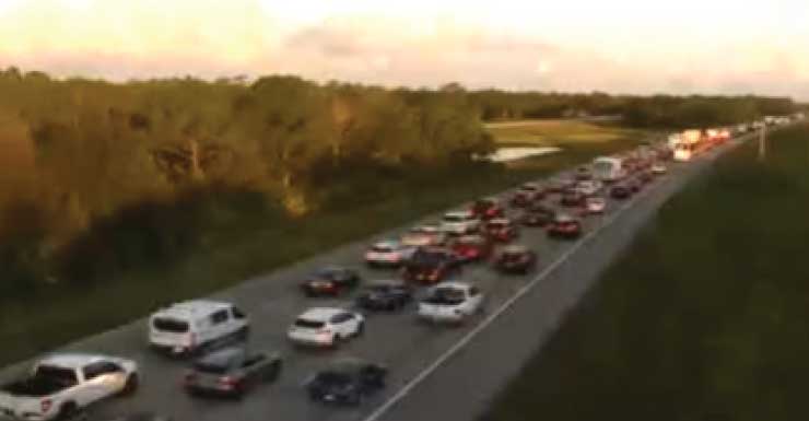 Atraso de mais de 25 minutos em acidente na I-75 na manhã de quinta-feira