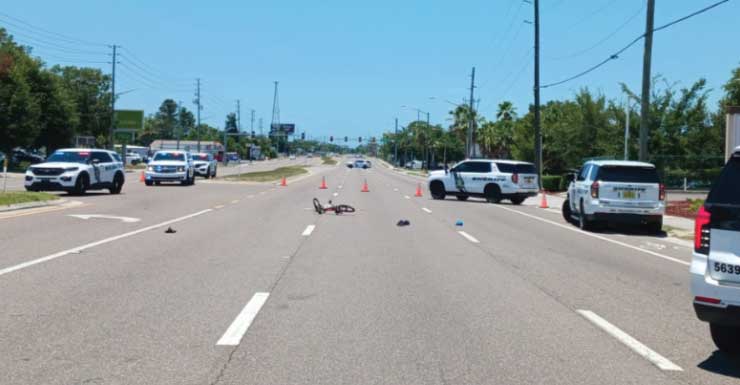 Criança de 10 anos em bicicleta fica gravemente ferida após ser atingida por 2 veículos em Hudson FHP