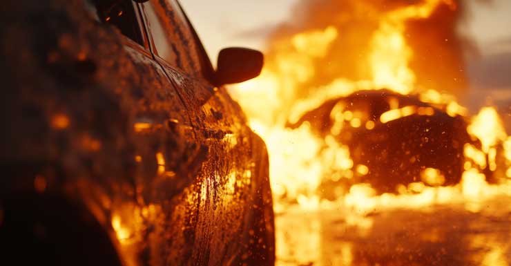 VÍDEO: 1 morto após acidente com carro na contramão e incêndio envolvendo 4 veículos na I-275 em Tampa