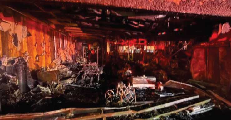 A rápida ação dos bombeiros controla incêndio em garagem em The Villages