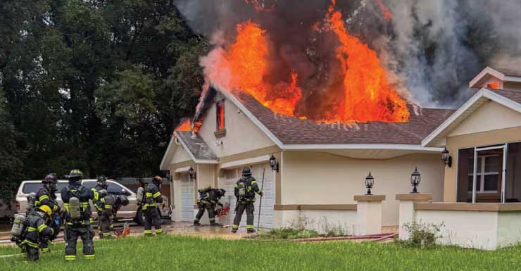 Equipes do Condado de Marion controlam incêndio em residência em 16 minutos