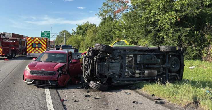 Motorista sonolento causa acidente envolvendo quatro veículos na I-75 em Pasco County