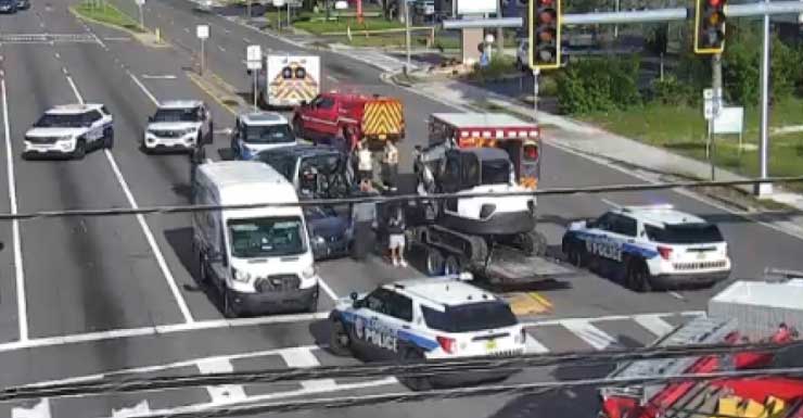 Acidente bloqueia duas faixas na State Road 60 East, em Pinellas